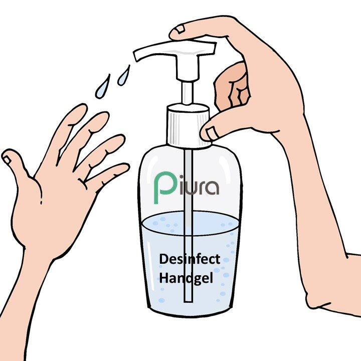 Desinfecterende handgel 70% by Piura
