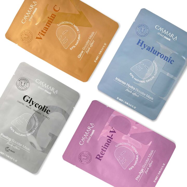 Beursnoviteit! CASMARA introduceert 4 biomagnetische sheetmaskers