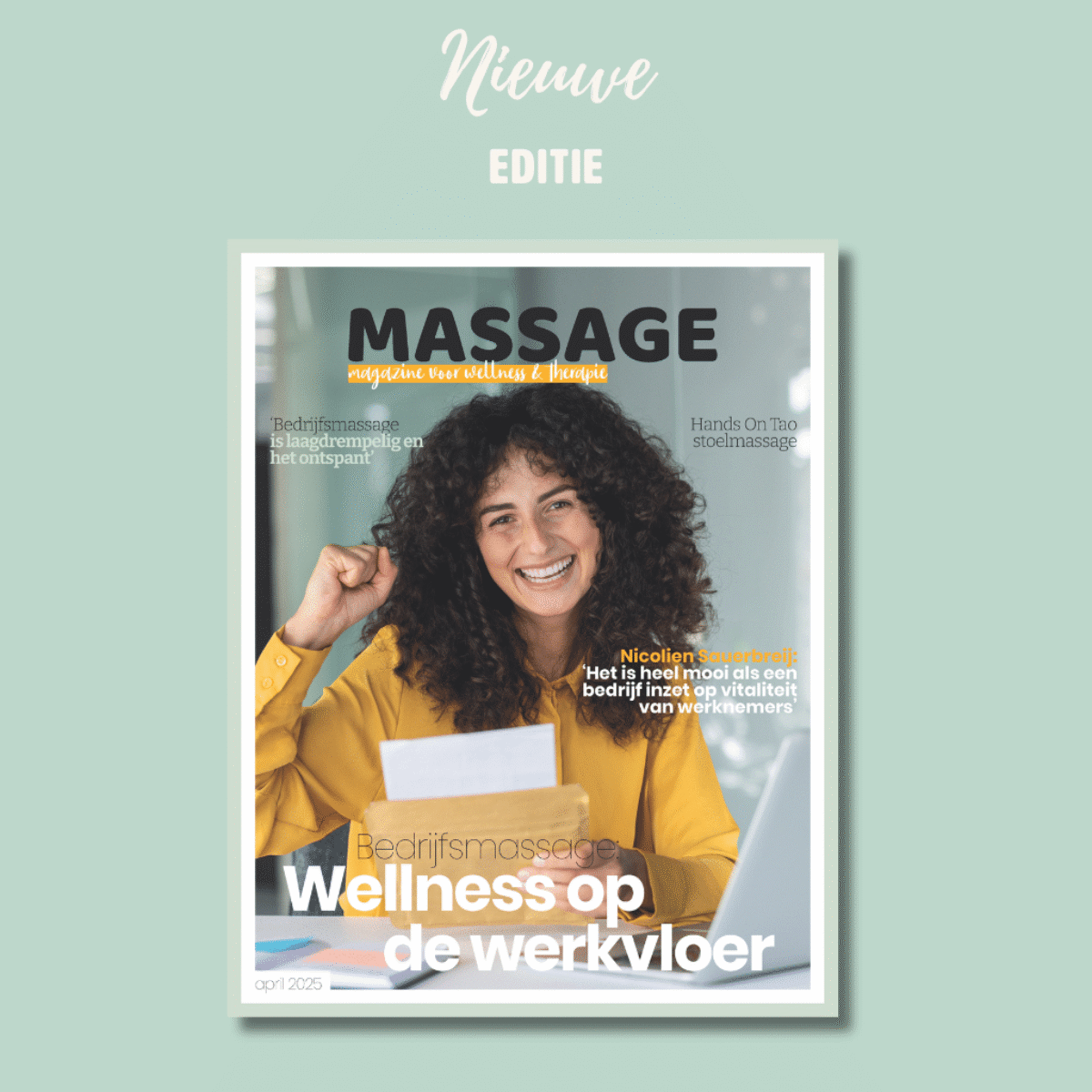 Massage Magazine editie 2-2025 ligt op de mat.