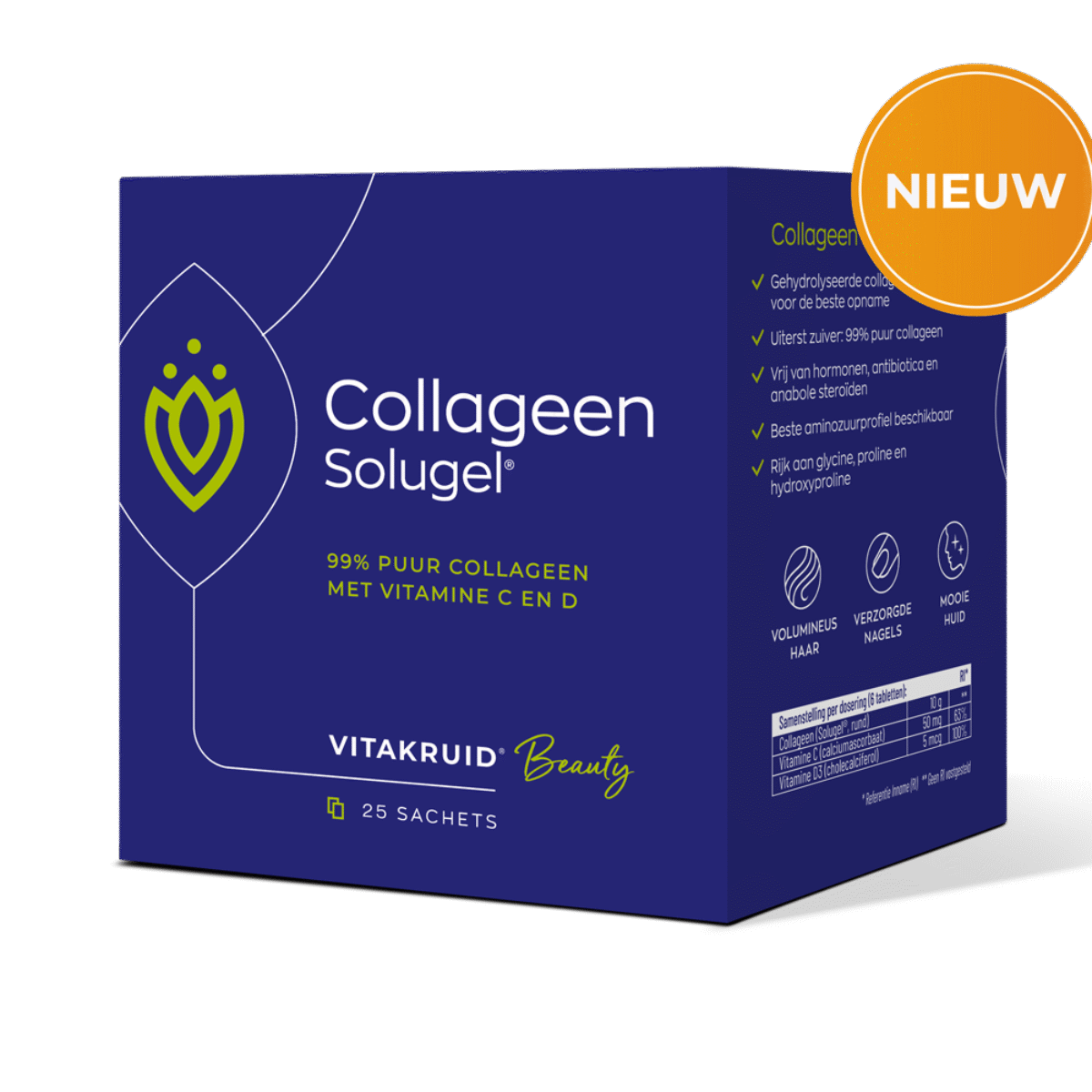 Vitakruid’s Collageen Solugel®: vertrouwde kwaliteit, binnenkort in handige sachets