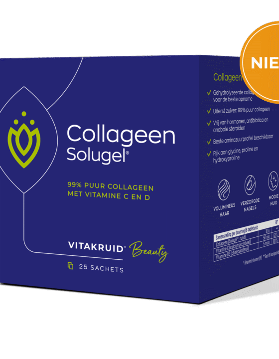 Vitakruid’s Collageen Solugel®: vertrouwde kwaliteit, binnenkort in handige sachets