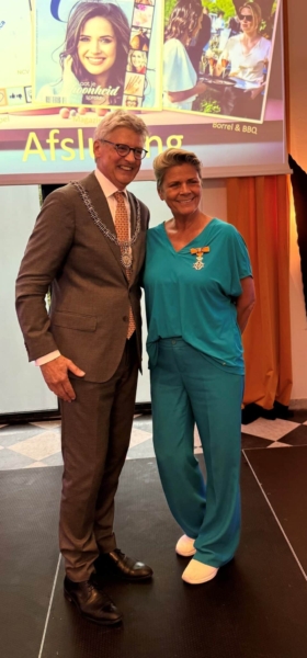 Monica van Ee benoemd tot Ridder in de Orde van Oranje-Nassau
