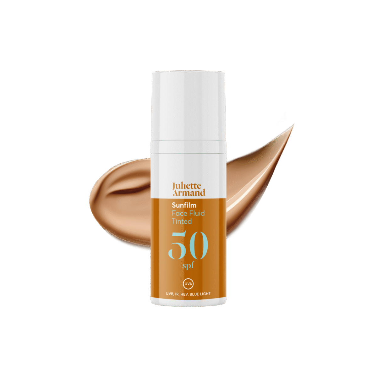 Nieuw van Juliette Armand: Face Fluid Tinted SPF50.