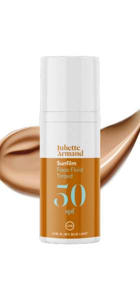 Nieuw van Juliette Armand: Face Fluid Tinted SPF50.