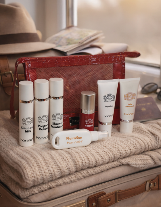 Ontvang hannah Getaway set cadeau bij een abonnement op De Beauty Professional
