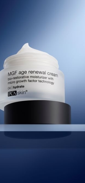 PCA Skin MGF age renewal cream pakt huidverdunning aan